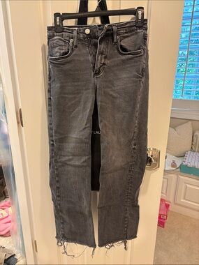Women’s High-Rise Straight Jeans in Washed Black